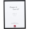 Telaio effetto legno profilo 35 nero 21x29,7 cm vetro normale + distanziatore