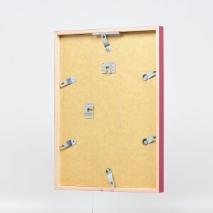 Cornice in legno effetto profilo 35 rosso 21x29,7 cm vetro museale