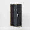 Effetto cornice in legno massiccio profilo 25 blu 21x29,7 cm vetro museo