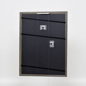 Effetto cornice in legno massiccio profilo 25 verde 21x29,7 cm vetro museo