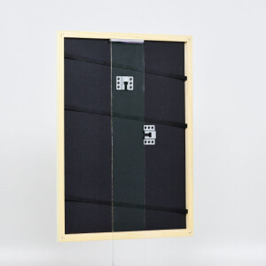 Cornice in legno effetto profilo 32 verde 21x29,7 cm vetro museale
