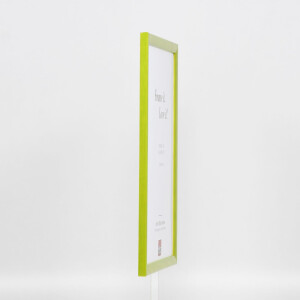 Cornice in legno effetto profilo 89 verde 21x29,7 cm vetro museale