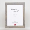 Cornice in legno massiccio effetto 2240 grigio 21x29,7 cm Vetro antiriflesso