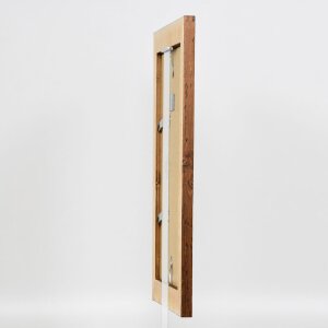 Cornice in legno effetto 2400 marrone 21x29,7 cm vetro museale