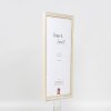 Telaio effetto legno profilo 38 bianco 23x70 cm vetro antiriflesso