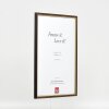 Telaio effetto legno profilo 23 marrone noce 23x70 cm vetro antiriflesso