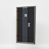 Effetto cornice in legno massiccio profilo 25 blu 23x70 cm vetro antiriflesso