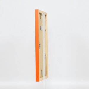 Struttura in legno Top Cube 23x70 cm vetro acrilico arancione