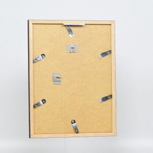 Telaio effetto legno profilo 33 wengé 23x70 cm vetro antiriflesso