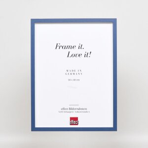 Telaio effetto legno profilo 35 blu 23x70 cm vetro normale + distanziatore