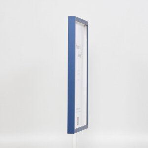 Telaio effetto legno profilo 35 blu 23x70 cm vetro normale + distanziatore