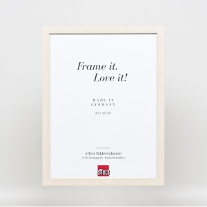 Telaio effetto legno profilo 33 bianco 23x70 cm vetro acrilico