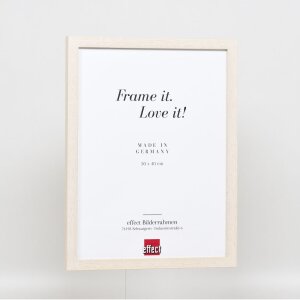 Telaio effetto legno profilo 33 bianco 23x70 cm vetro acrilico