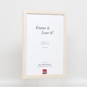 Telaio effetto legno profilo 33 bianco 23x70 cm vetro acrilico