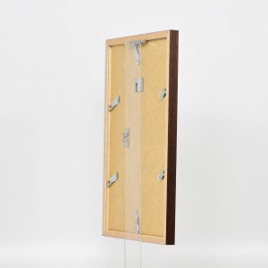 Telaio in legno effetto profilo 33 wengé 23x70 cm vetro acrilico