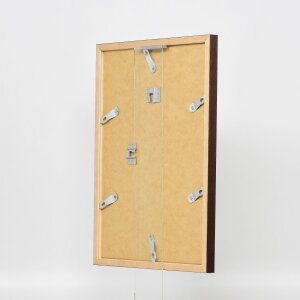 Telaio in legno effetto profilo 33 wengé 23x70 cm vetro acrilico