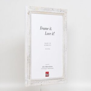 Cornice in legno massello effetto 2240 bianco 23x70 cm vetro normale
