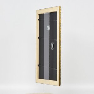 Effetto cornice in legno profilo 94 oro 23x70 cm vetro acrilico