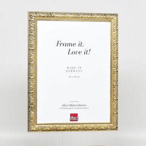 Effetto cornice in legno profilo 94 oro 23x70 cm vetro acrilico