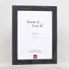 Cornice in legno massello effetto 2240 nero 23x70 cm vetro antiriflesso