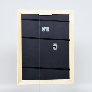 Cornice barocca effetto legno Profilo 37 bianco 23x70 cm Vetro museo