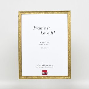 Cornice in legno effetto profilo 2070 vetro Museum 23x70 cm oro