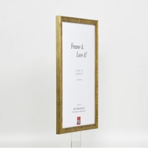 Cornice in legno effetto profilo 2070 vetro Museum 23x70 cm oro