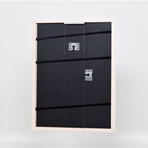 Telaio effetto legno profilo 2070 vetro museo 23x70 cm bianco