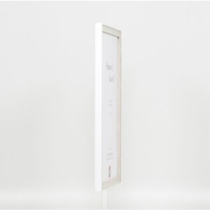 Telaio effetto legno profilo 2070 vetro museo 23x70 cm bianco