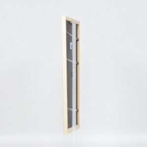 Telaio effetto legno profilo 38 bianco 24x30 cm vetro antiriflesso