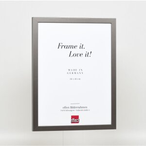 Struttura in legno Top Cube 24x30 cm vetro antiriflesso platino