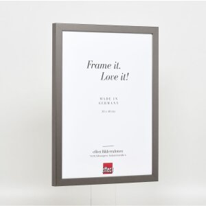 Struttura in legno Top Cube 24x30 cm vetro antiriflesso platino