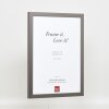 Struttura in legno Top Cube 24x30 cm vetro antiriflesso platino