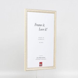 Telaio in legno effetto profilo 38 bianco 24x30 cm vetro acrilico