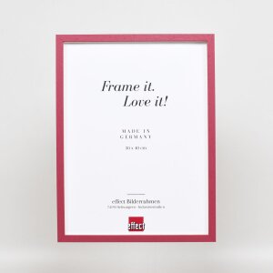 Telaio in legno effetto profilo 35 rosso 24x30 cm vetro normale + distanziatore