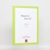 Cornice in legno Top Cube 24x30 cm vetro museale verde