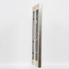 Cornice in legno effetto profilo 95 argento 24x30 cm vetro normale