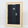 Cornice in legno effetto profilo 95 oro 24x30 cm vetro antiriflesso
