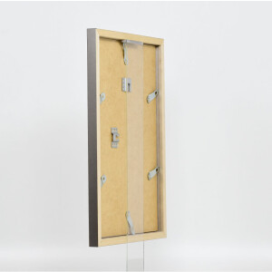 Struttura in legno Top Cube 25x30 cm vetro antiriflesso platino