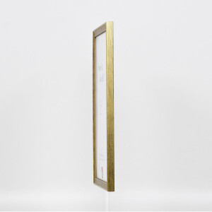 Cornice in legno effetto profilo 2070 vetro normale 25x30 cm oro