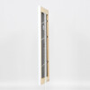Effetto cornice in legno massiccio profilo 30 bianco 25x30 cm vetro museo