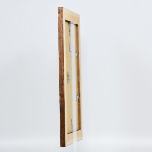 Cornice in legno effetto 2400 marrone 25x30 cm vetro museo
