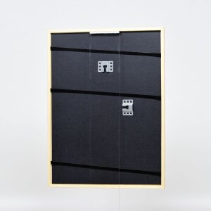 Effetto cornice in legno massiccio profilo 20 nero 25x35 cm vetro normale