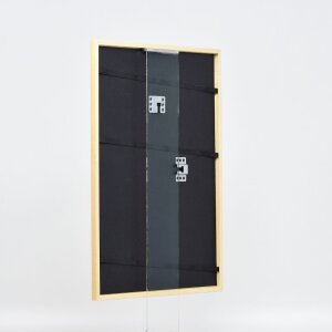 Effetto cornice in legno massiccio profilo 20 nero 25x35 cm vetro normale