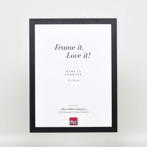 Telaio effetto legno profilo 2210 nero 25x35 cm vetro antiriflesso