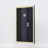 Telaio effetto legno profilo 2210 nero 25x35 cm vetro acrilico