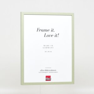Telaio effetto legno profilo 35 verde 25x35 cm vetro antiriflesso
