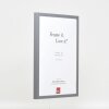 Telaio effetto legno profilo 35 antracite 25x35 cm vetro antiriflesso