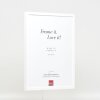 Telaio effetto legno profilo 35 bianco 25x35 cm vetro antiriflesso