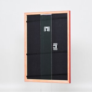 Cornice in legno effetto profilo 89 rosso 25x35 cm vetro normale